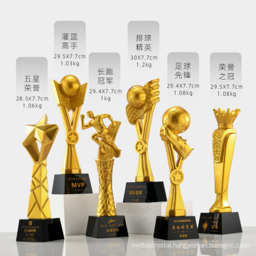 Customized Business Gift New Product Sport Award Resin Trophy